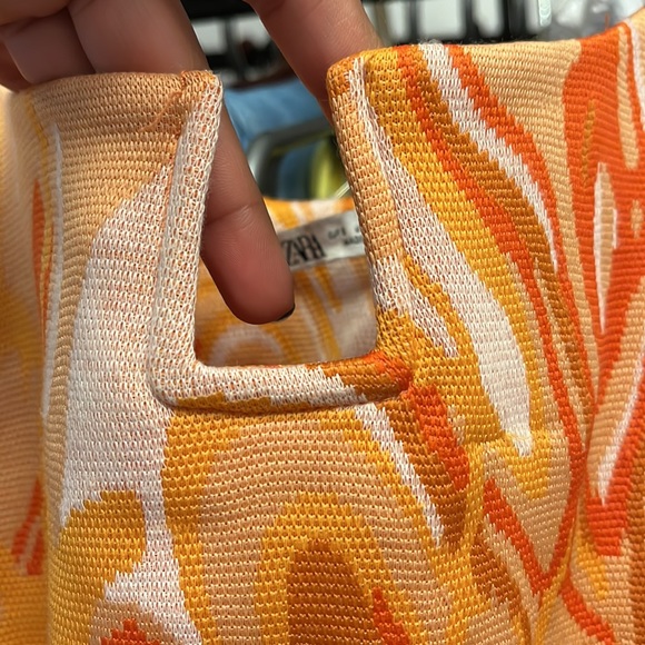 ZARA square neck crop top 🧡 - Picture 3 of 4